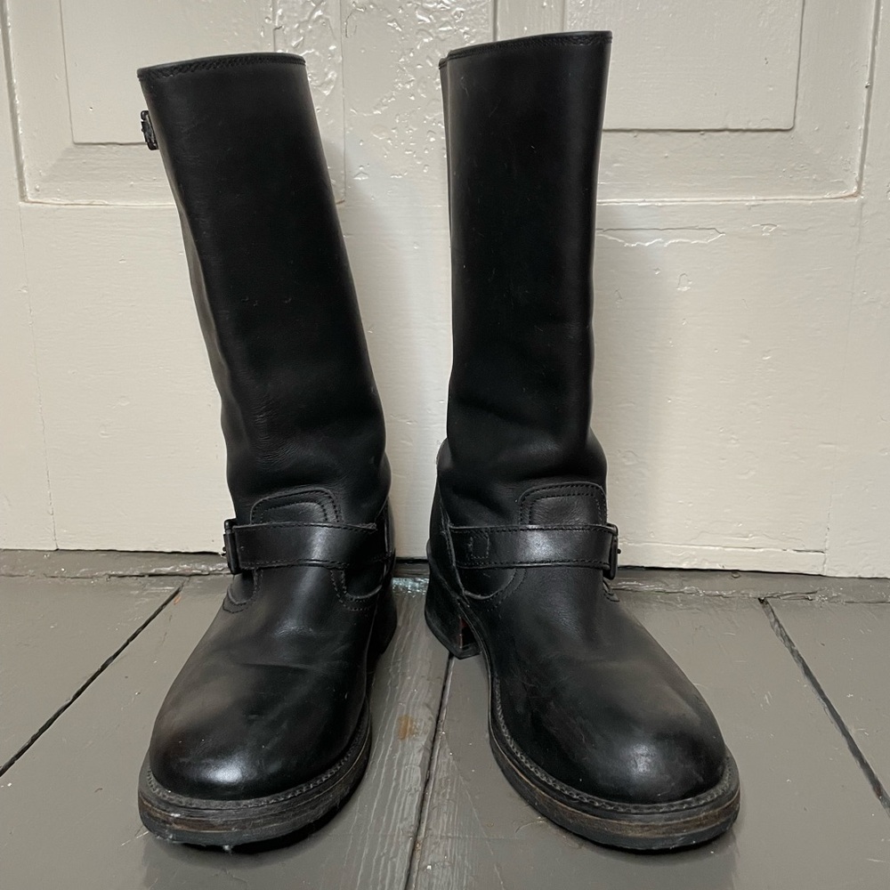 FRYE AND CO. Black Leather Engineer boots - Picture 3 of 7